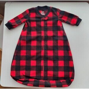 Carter's One Piece Fleece Sleep Sack, Buffalo Plaid, 0-3mo
